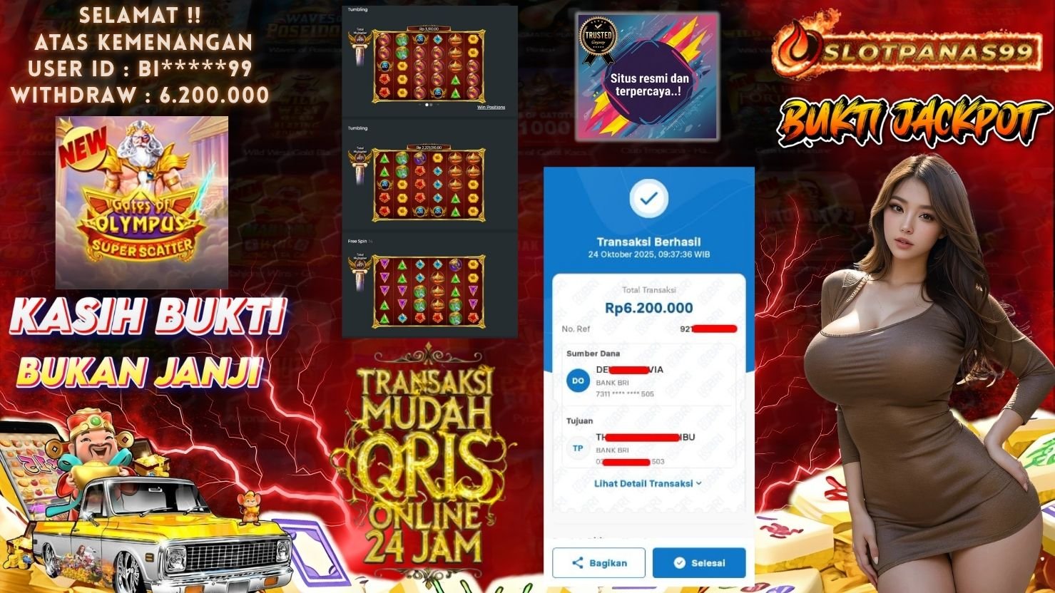 SLOTPANAS99 JACKPOT SLOT GATES OF OLYMPUS SUPER SCATTER